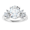 White Gold Oval Engagement Ring