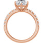 Rose Gold Oval Shaped Engagement Ring