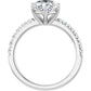 White Gold Oval Shaped Engagement Ring