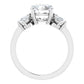 White Gold Round Engagement Ring
