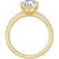 Yellow Gold Round Shaped Engagement Ring