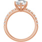 Rose Gold Round Shaped Engagement Ring