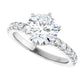White Gold Round Shaped Engagement Ring