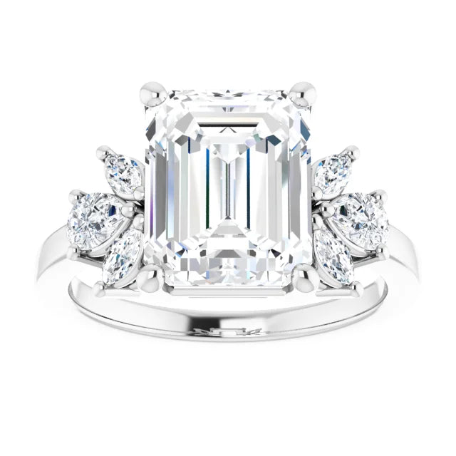 Emerald Engagement Ring in 1.80