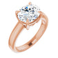 Oval Rose Gold Solitaire Engagement Ring