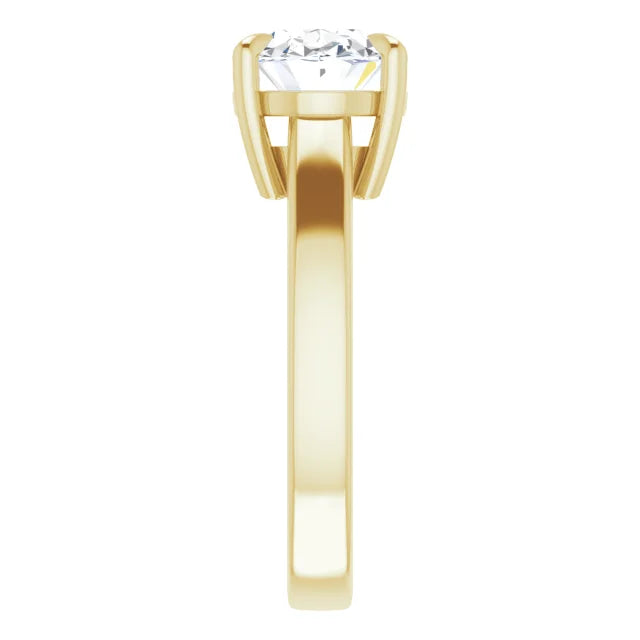 Gorgeous yellow gold solitaire ring