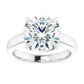 Stunning white gold round solitaire ring