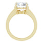 Yellow Gold Oval Solitaire Engagement Ring