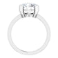 Round solitaire engagement ring with timeless beauty