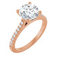 Rose Gold Round Engagement Ring