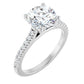 White Gold Round Engagement Ring