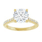 Yellow Gold Round Engagement Ring