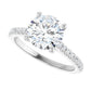 White Gold Round Engagement Ring