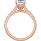 Rose Gold Emerald Engagement Ring