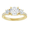 Yellow Gold Engagement Ring with Claw Prongs