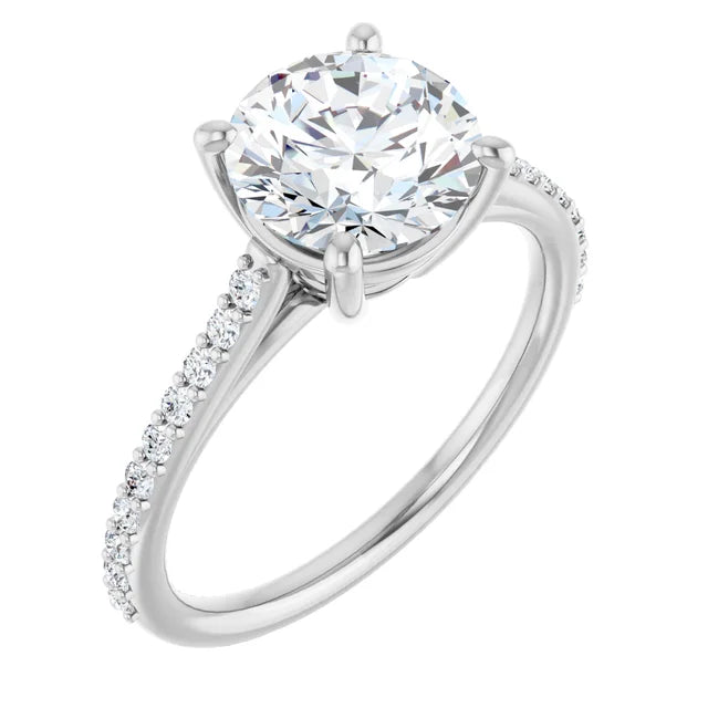 Round Engagement Ring