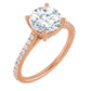Rose Gold Round Engagement Ring