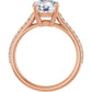 Rose Gold Round Engagement Ring