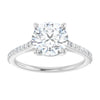 White Gold Round Engagement Ring