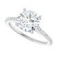 White Gold Round Engagement Ring
