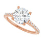 Rose Gold Round Engagement Ring