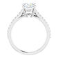 White Gold Oval Engagement Ring
