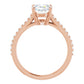 Rose Gold Oval Engagement Ring