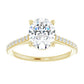 Yellow Gold Oval Engagement Ring