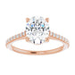 Rose Gold Oval Engagement Ring