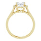 Sophisticated Yellow Gold Oval Engagement Ring with Halo