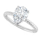 Luxurious Solitaire Engagement Ring in Pear shape
