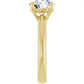 Yellow Gold Round Solitaire Engagement Ring
