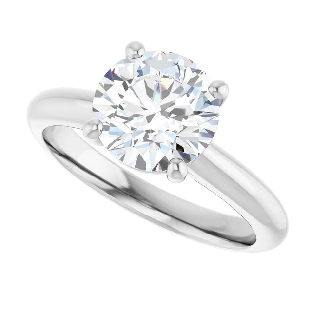 White Gold solitaire engagement ring