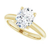 Yellow Gold Oval Solitaire Engagement Ring