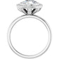 White Gold Round Engagement Ring With Halo