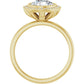 Yellow Gold Round Engagement Ring With Halo