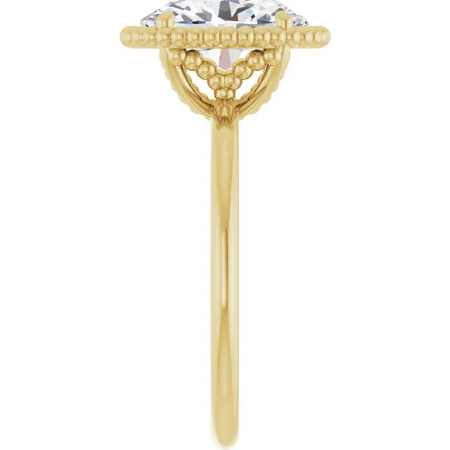 Classic Yellow Gold Oval Shaped Solitaire Engagement Ring