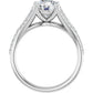 White Gold Round Engagement Ring