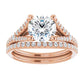 Rose Gold Round Engagement Ring