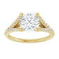 Yellow Gold Round Engagement Ring