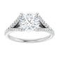 White Gold Round Engagement Ring