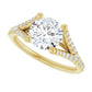 Yellow Gold Round Engagement Ring
