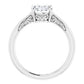 White Gold Round Solitaire Engagement Ring