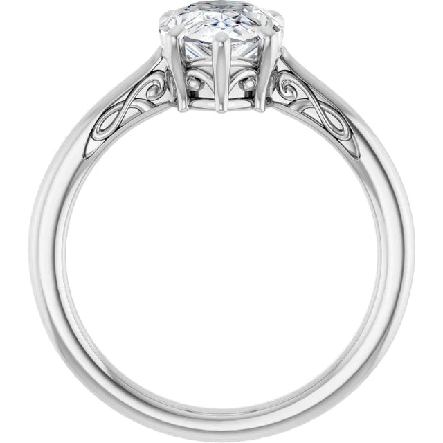 Pear Solitaire Engagement Ring