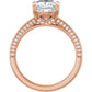 Rose Gold Round Engagement Ring