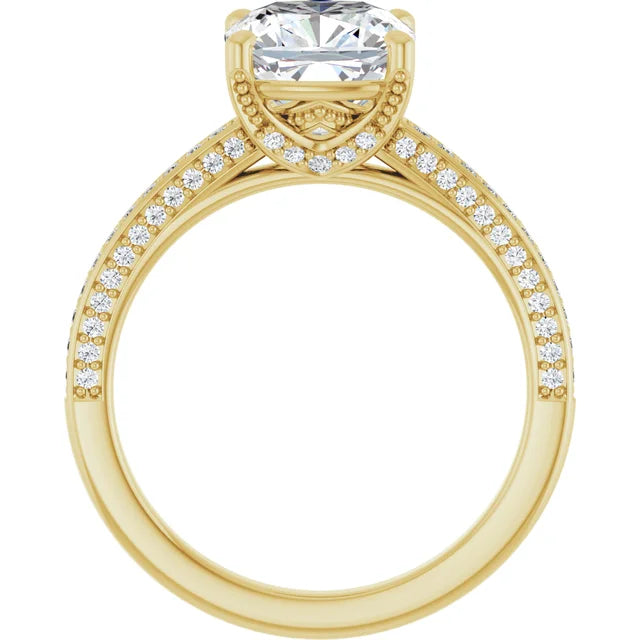 Yellow Gold Round Engagement Ring