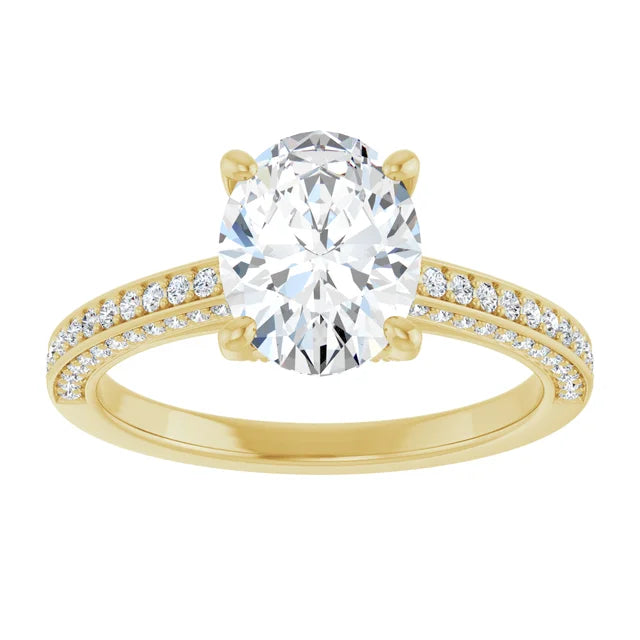 Yellow Gold Oval Engagement Ring