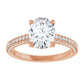 Rose Gold Oval Engagement Ring