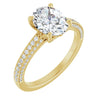 Yellow Gold Oval Engagement Ring