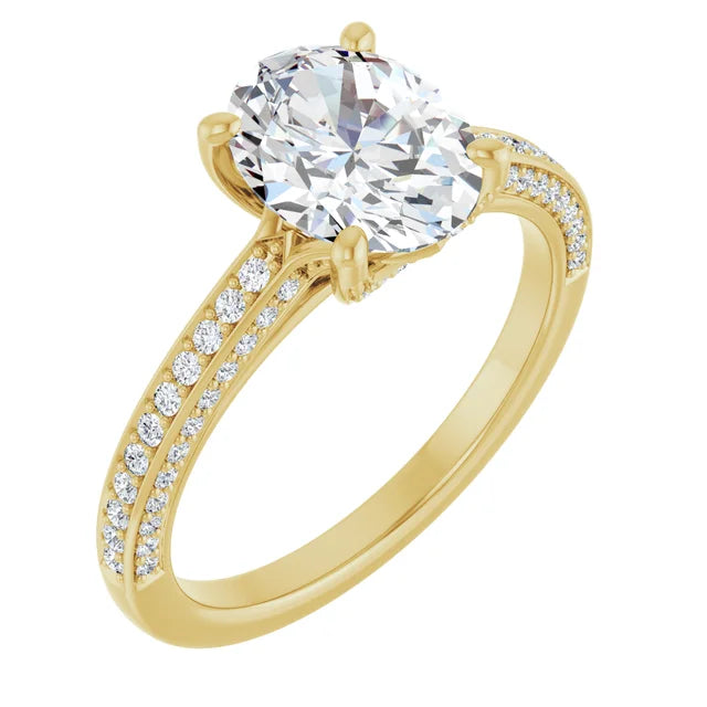 Yellow Gold Oval Engagement Ring